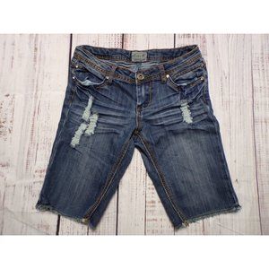 Twelve K Los Angeles Womens Shorts Size 5 Low Rise Distressed Stretch-23595